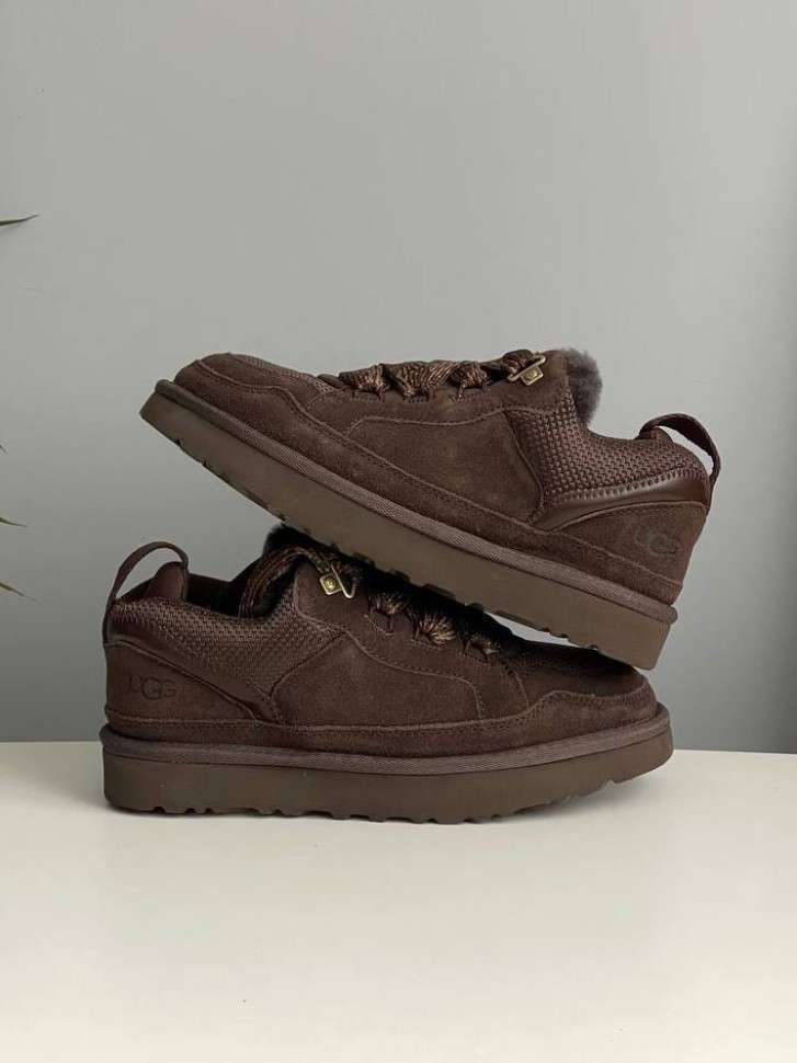 Жіночі UGG Кросівки Зимові Замшеві Шоколадні Lowmel Sneaker Chocolate — фото 4