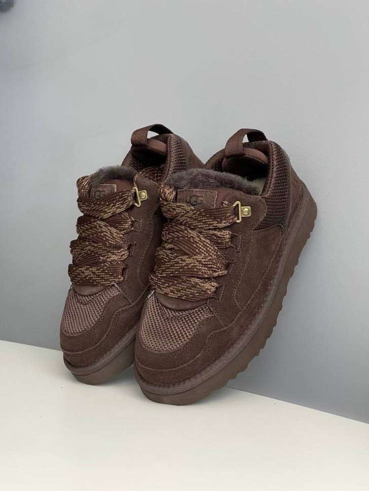 Жіночі UGG Кросівки Зимові Замшеві Шоколадні Lowmel Sneaker Chocolate — фото 5