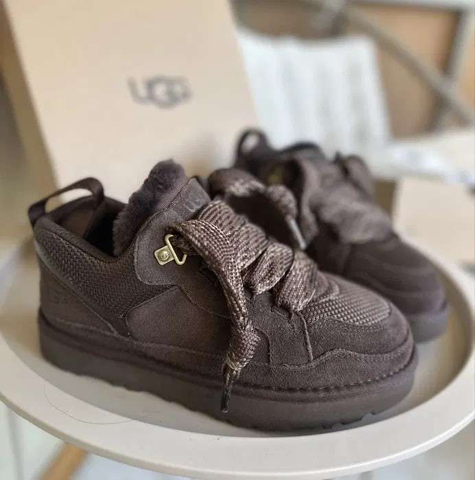 Жіночі UGG Кросівки Зимові Замшеві Шоколадні Lowmel Sneaker Chocolate — фото 6