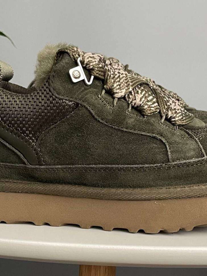 Жіночі UGG кросівки Зимові Замшеві Зелені Lowmel Sneaker Green — фото 3