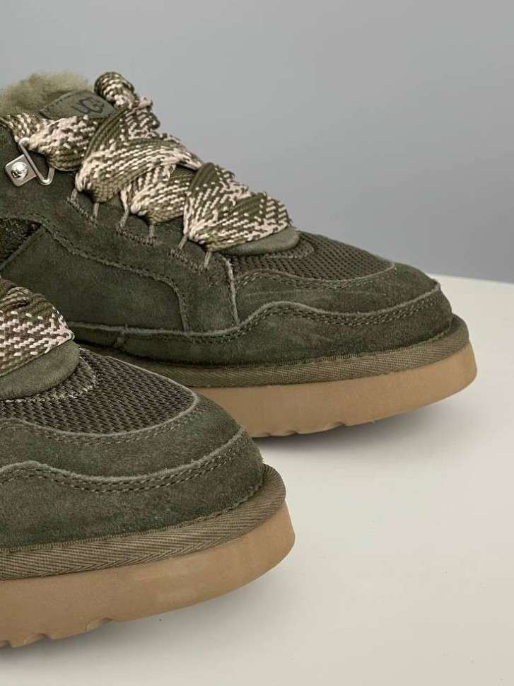 Жіночі UGG кросівки Зимові Замшеві Зелені Lowmel Sneaker Green — фото 4