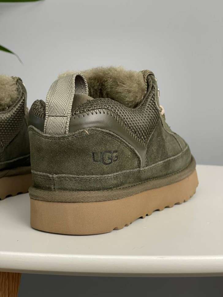 Жіночі UGG кросівки Зимові Замшеві Зелені Lowmel Sneaker Green — фото 5