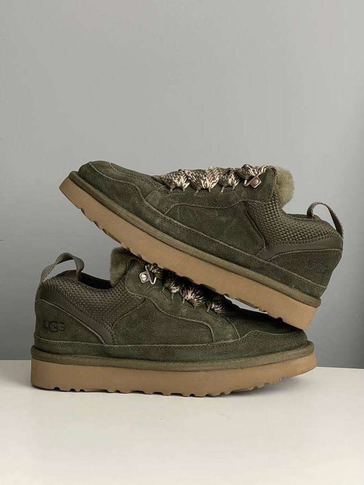 Жіночі UGG кросівки Зимові Замшеві Зелені Lowmel Sneaker Green — фото 7
