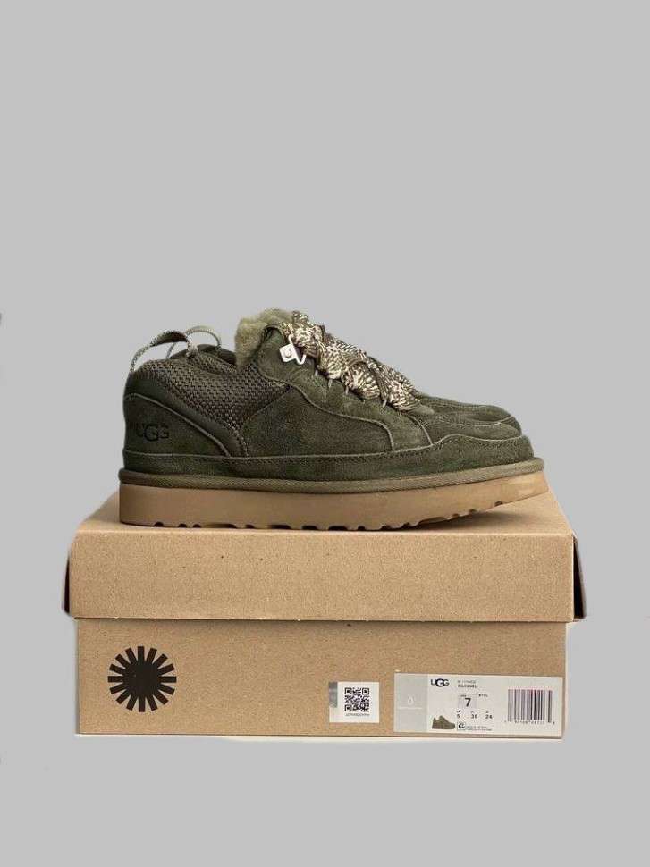 Жіночі UGG кросівки Зимові Замшеві Зелені Lowmel Sneaker Green — фото 9