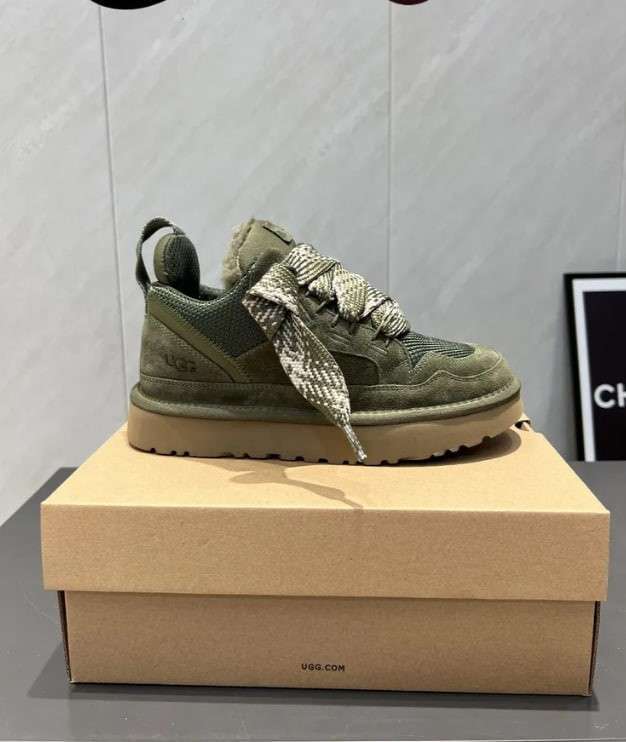 Жіночі UGG кросівки Зимові Замшеві Зелені Lowmel Sneaker Green — фото 10