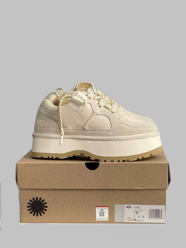 Жіночі UGG Астромел Кросівки Зимові Замшеві Світло Сірі Astromel Jasmine FUR Light Grey (Хутро) — фото 6