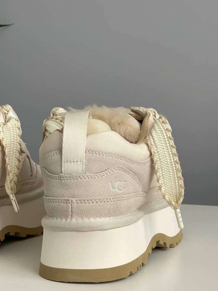 Жіночі UGG Астромел Кросівки Зимові Замшеві Світло Сірі Astromel Jasmine FUR Light Grey (Хутро) — фото 8