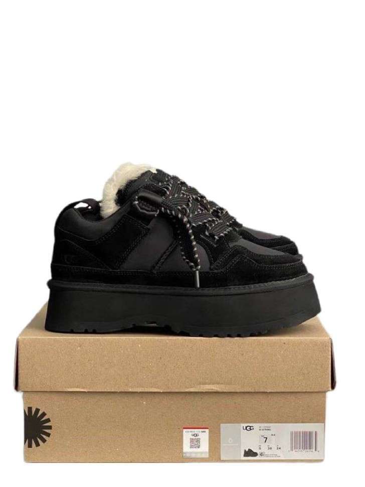 Жіночі UGG Астромел Кросівки Зимові Замшеві Чорні Astromel Black FUR