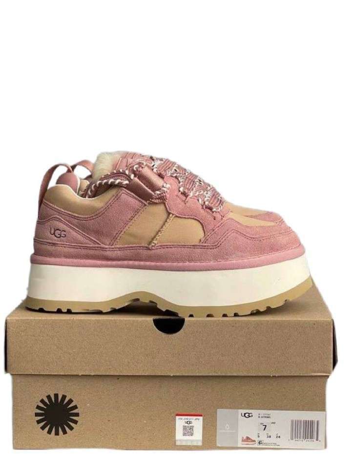 Жіночі UGG Астромел Кросівки Зимові Замшеві Рожеві Astromel Pink FUR