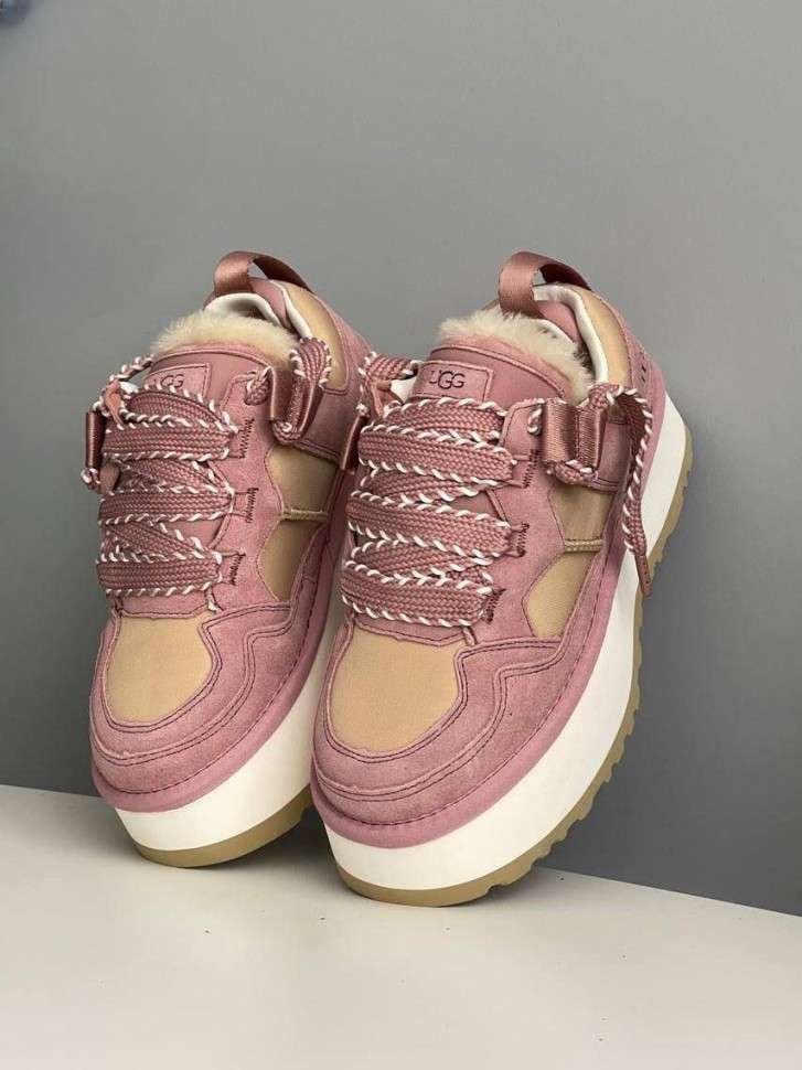 Жіночі UGG Астромел Кросівки Зимові Замшеві Рожеві Astromel Pink FUR — фото 3