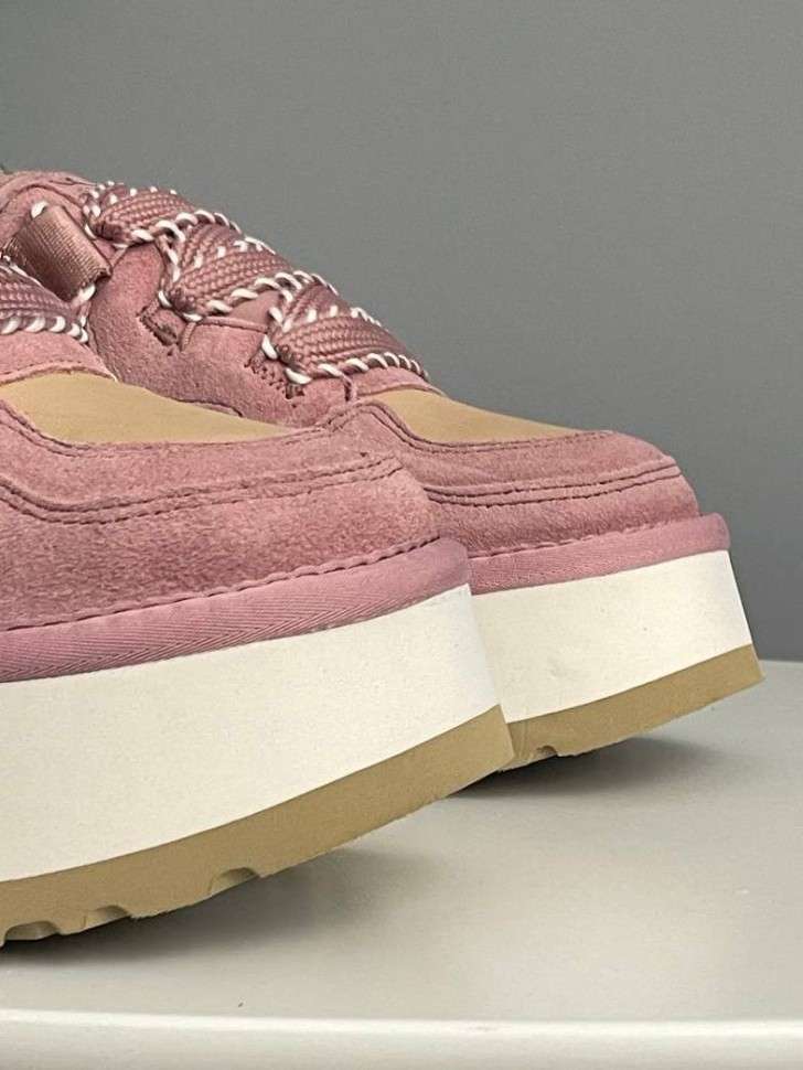 Жіночі UGG Астромел Кросівки Зимові Замшеві Рожеві Astromel Pink FUR — фото 6
