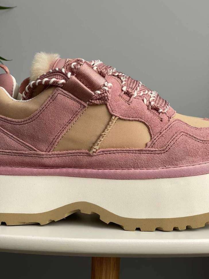 Жіночі UGG Астромел Кросівки Зимові Замшеві Рожеві Astromel Pink FUR — фото 7