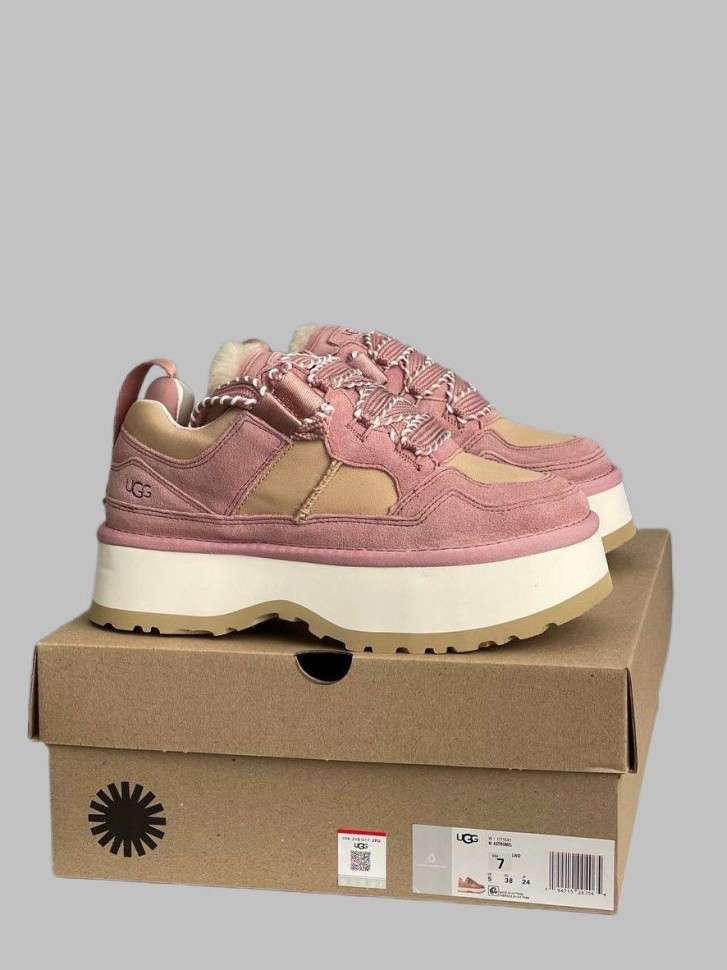 Жіночі UGG Астромел Кросівки Зимові Замшеві Рожеві Astromel Pink FUR — фото 8