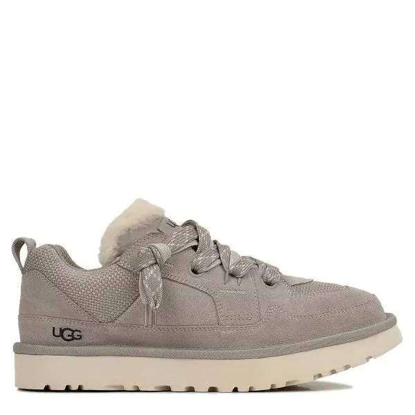 Жіночі UGG Низькі Кросівки Зимові Замшеві Сірі Lo Lowmel Grey