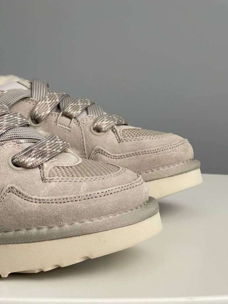 Жіночі UGG Низькі Кросівки Зимові Замшеві Сірі Lo Lowmel Grey — фото 6
