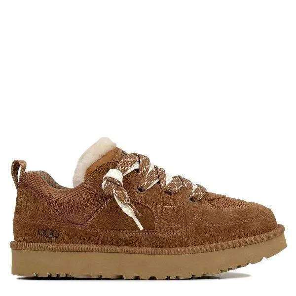 Жіночі UGG Низькі Кросівки Зимові Замшеві Помаранчеві Lo Lowmel Chestnut