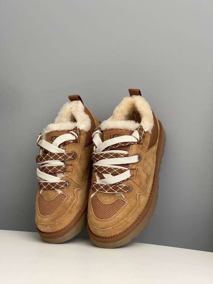 Жіночі UGG Низькі Кросівки Зимові Замшеві Помаранчеві Lo Lowmel Chestnut — фото 2