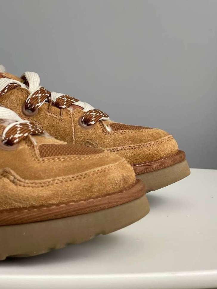 Жіночі UGG Низькі Кросівки Зимові Замшеві Помаранчеві Lo Lowmel Chestnut — фото 5