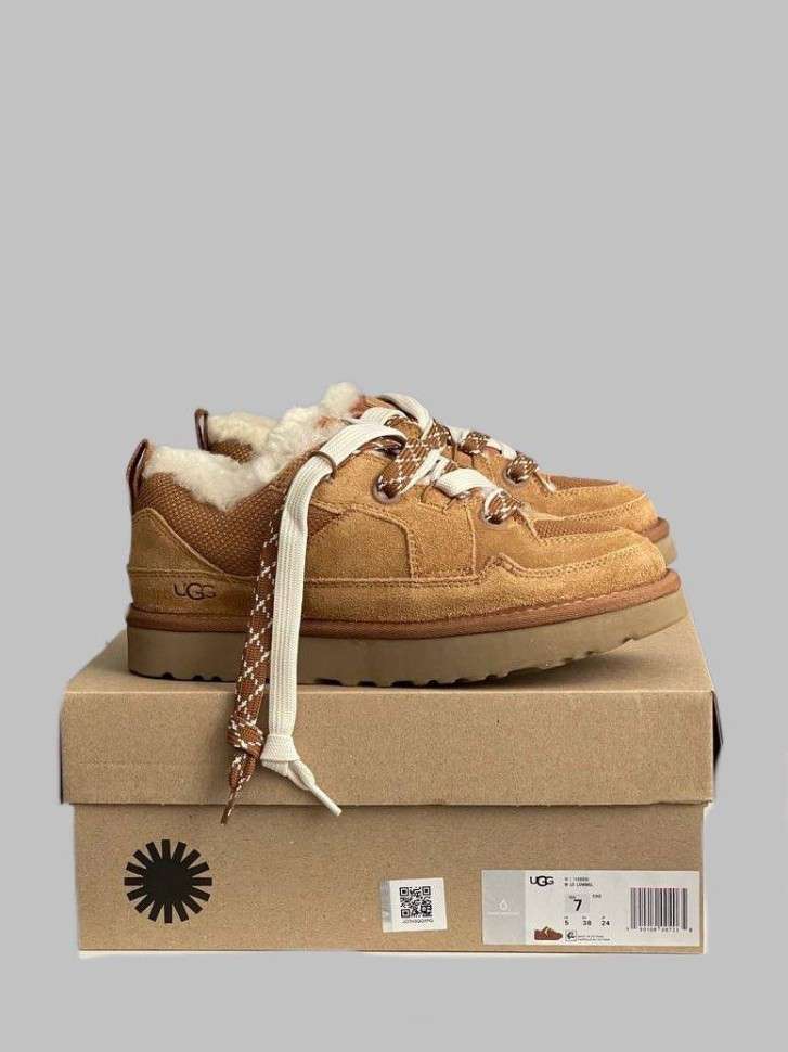 Жіночі UGG Низькі Кросівки Зимові Замшеві Помаранчеві Lo Lowmel Chestnut — фото 8