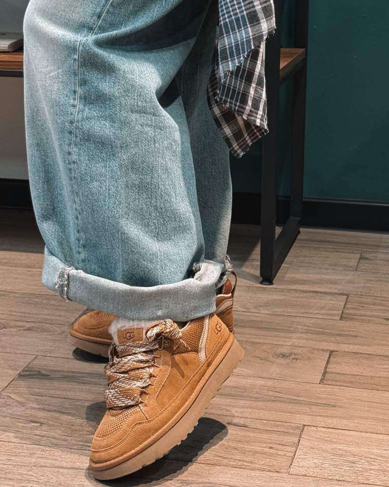 Жіночі UGG Низькі Кросівки Зимові Замшеві Помаранчеві Lo Lowmel Chestnut — фото 9