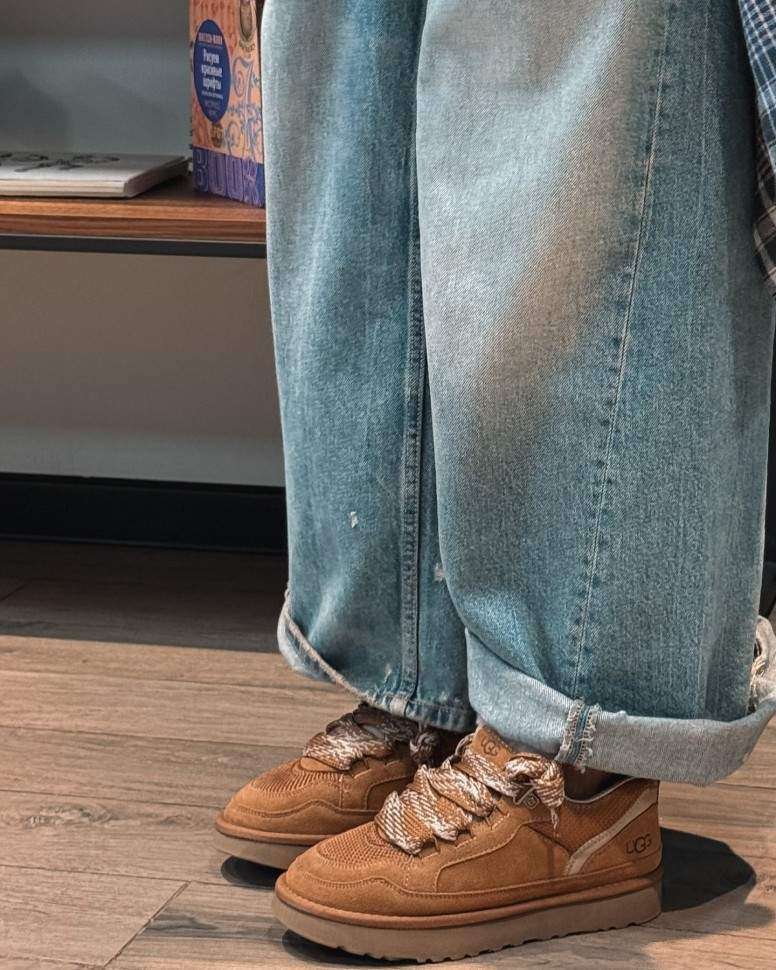 Жіночі UGG Низькі Кросівки Зимові Замшеві Помаранчеві Lo Lowmel Chestnut — фото 10