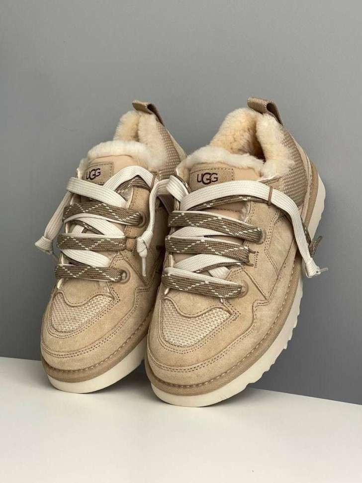 Жіночі UGG Низькі Кросівки Зимові Замшеві Пісочні Lo Lowmel Sand — фото 2