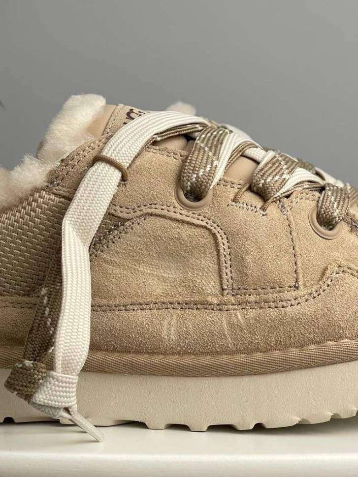 Жіночі UGG Низькі Кросівки Зимові Замшеві Пісочні Lo Lowmel Sand — фото 4