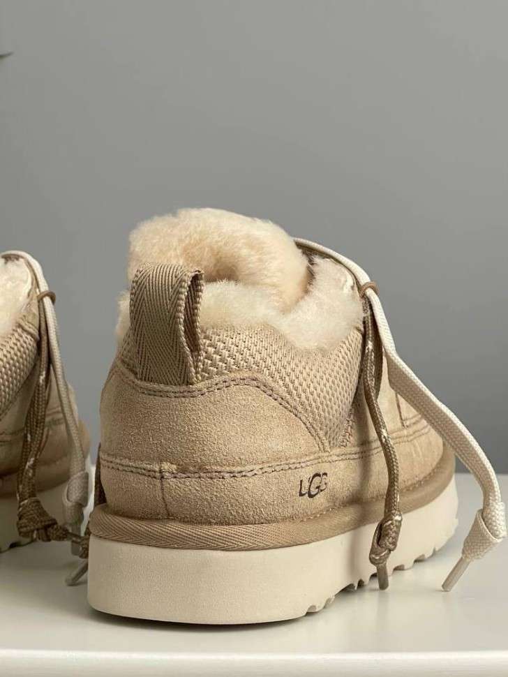 Жіночі UGG Низькі Кросівки Зимові Замшеві Пісочні Lo Lowmel Sand — фото 6