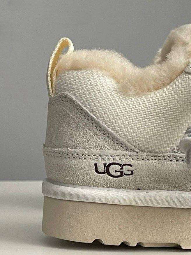 Жіночі UGG Низькі Кросівки Зимові Замшеві Світло Сірі Lo Lowmel Light Grey — фото 3
