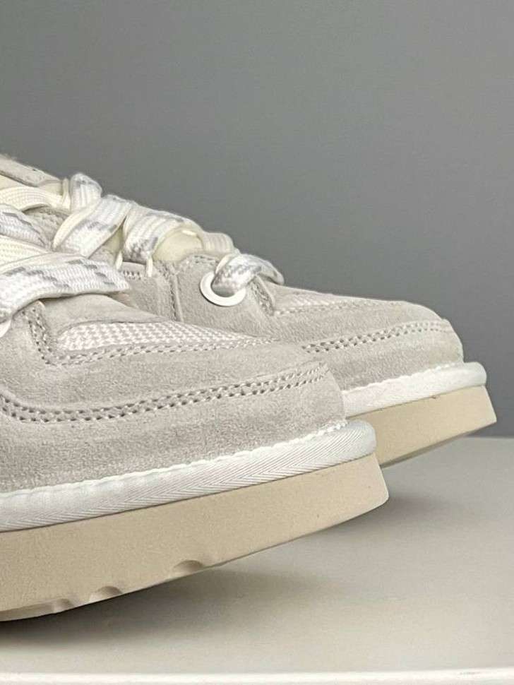 Жіночі UGG Низькі Кросівки Зимові Замшеві Світло Сірі Lo Lowmel Light Grey — фото 4