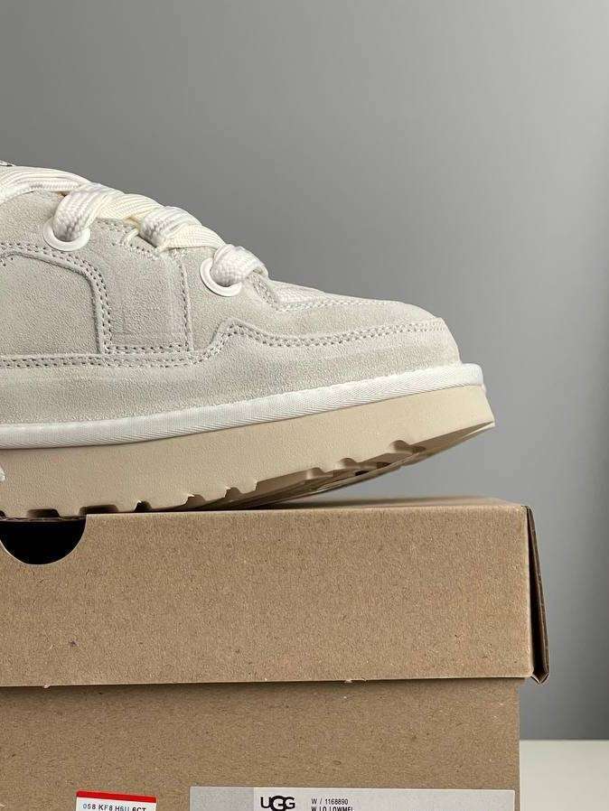 Жіночі UGG Низькі Кросівки Зимові Замшеві Світло Сірі Lo Lowmel Light Grey — фото 6