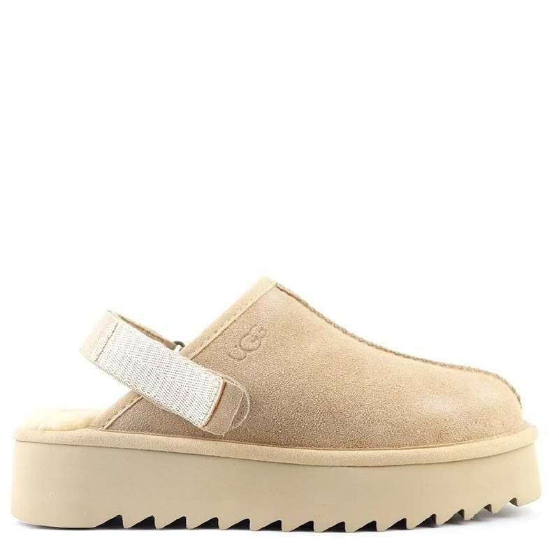 Жіночі UGG Ланах Сандалі Платформа Бежеві Lanah Clog Beige Platform