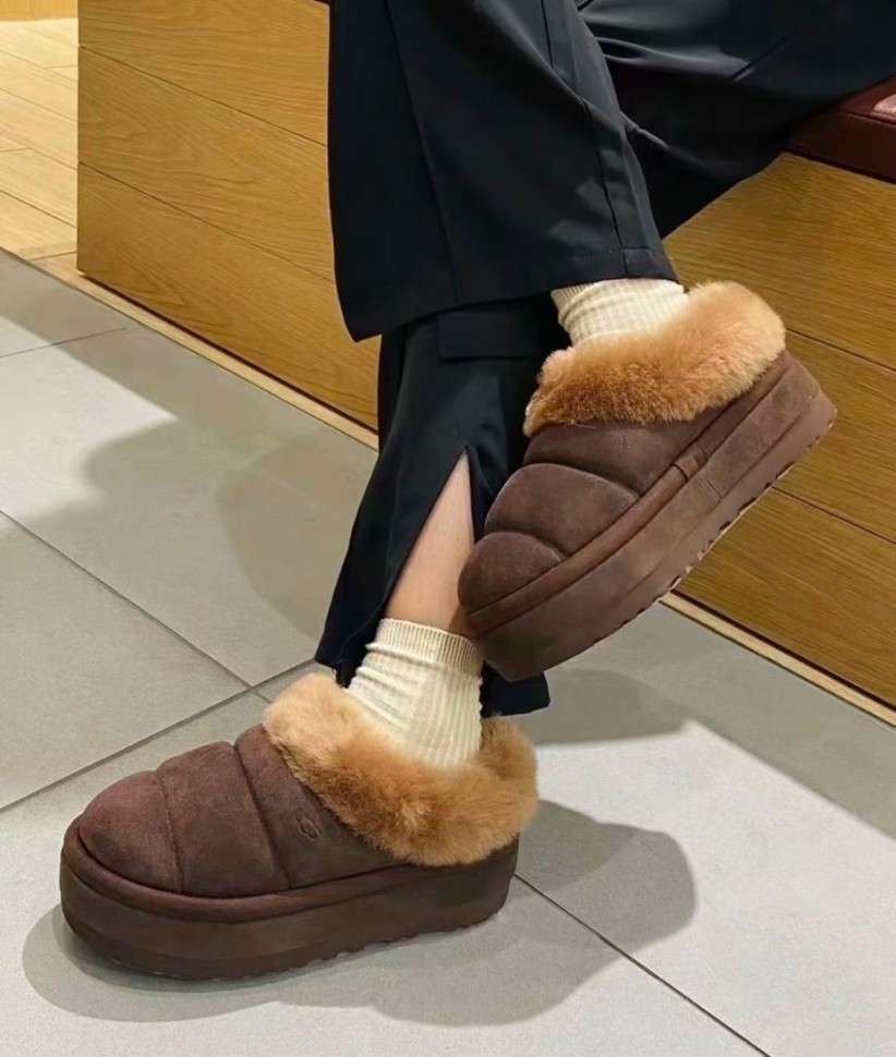 Жіночі UGG Таззліна Ультра Міні Платформа Шоколадні Tazzlita Hardwood CHocolate — фото 7