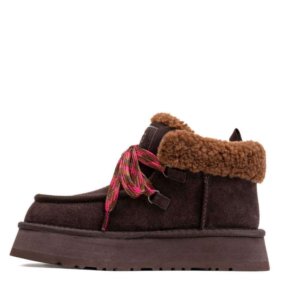 Жіночі UGG Платформа Замша Шоколадні Funkarra Platform Chocolate — фото 2