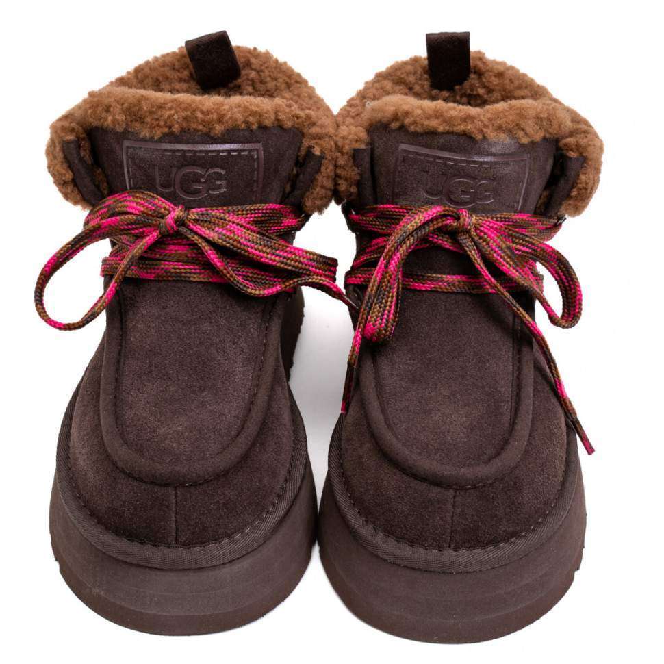 Жіночі UGG Платформа Замша Шоколадні Funkarra Platform Chocolate — фото 3