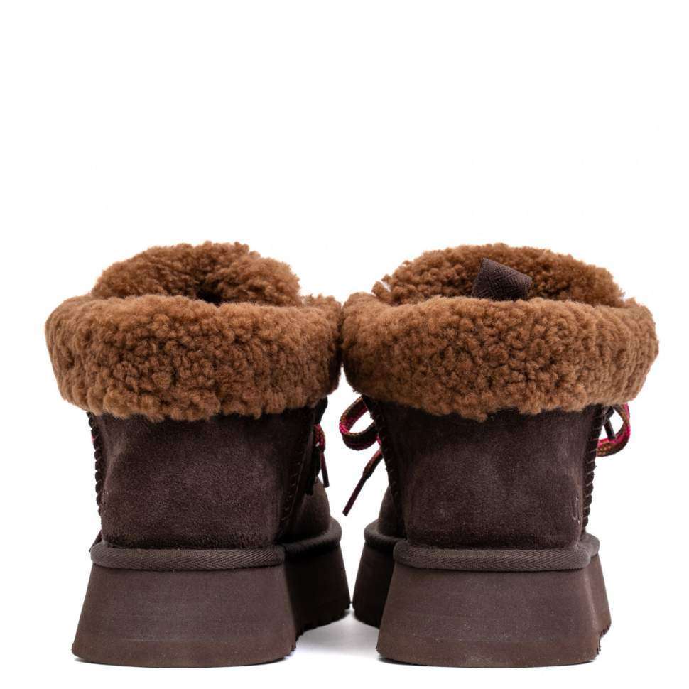 Жіночі UGG Платформа Замша Шоколадні Funkarra Platform Chocolate — фото 4