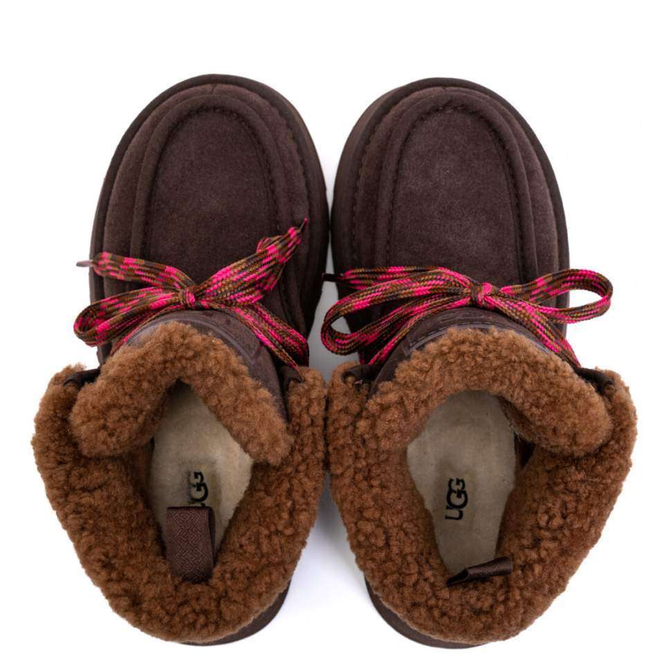 Жіночі UGG Платформа Замша Шоколадні Funkarra Platform Chocolate — фото 5