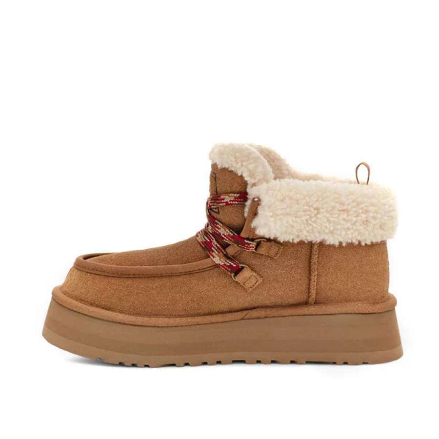 Жіночі UGG Платформа Замша Помаранчеві Funkarra Platform Chestnut — фото 2