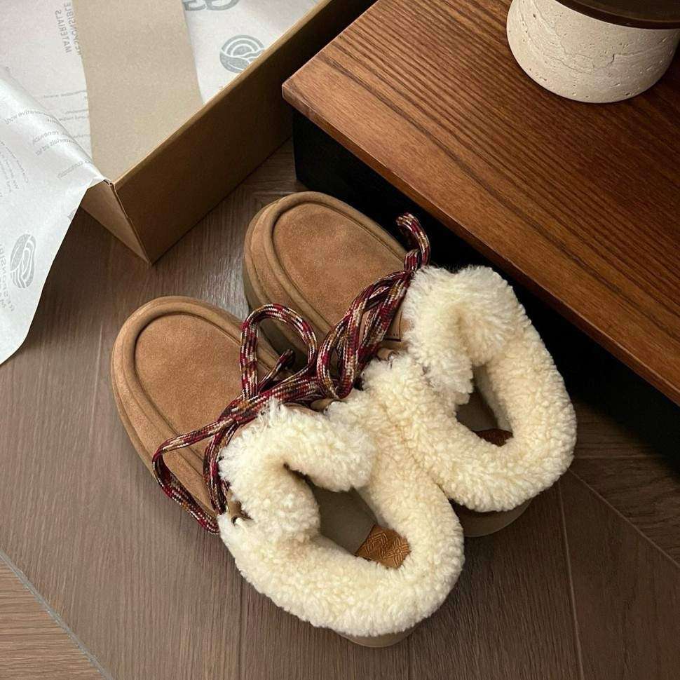 Жіночі UGG Платформа Замша Помаранчеві Funkarra Platform Chestnut — фото 7