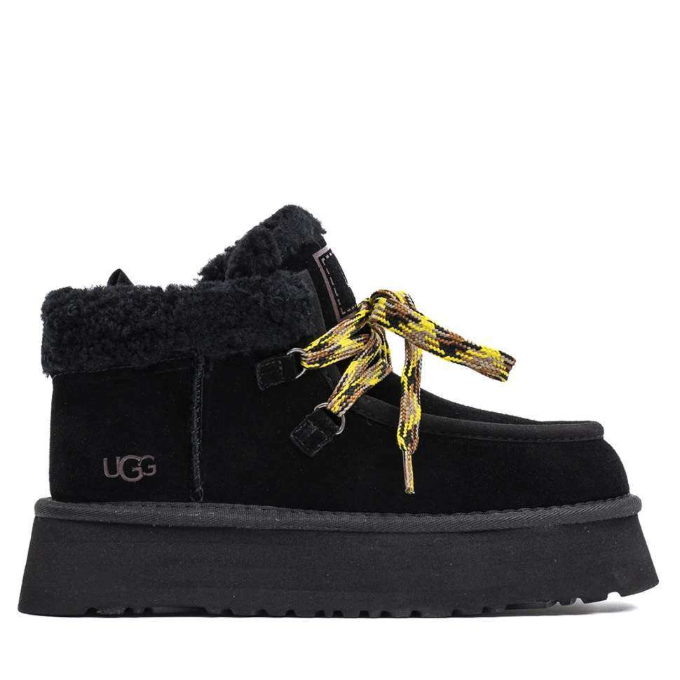 Жіночі UGG Платформа Замша Чорні Funkarra Platform Black