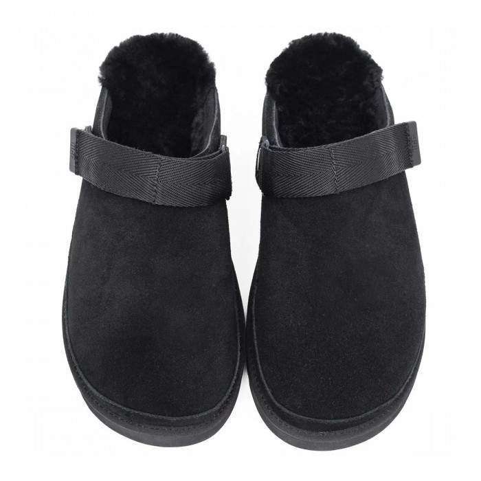 Жіночі UGG Шльопанці Сандалі Чорні Замшеві Goldenstar Clog Black — фото 3