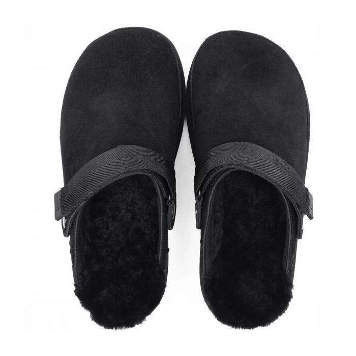Жіночі UGG Шльопанці Сандалі Чорні Замшеві Goldenstar Clog Black — фото 4