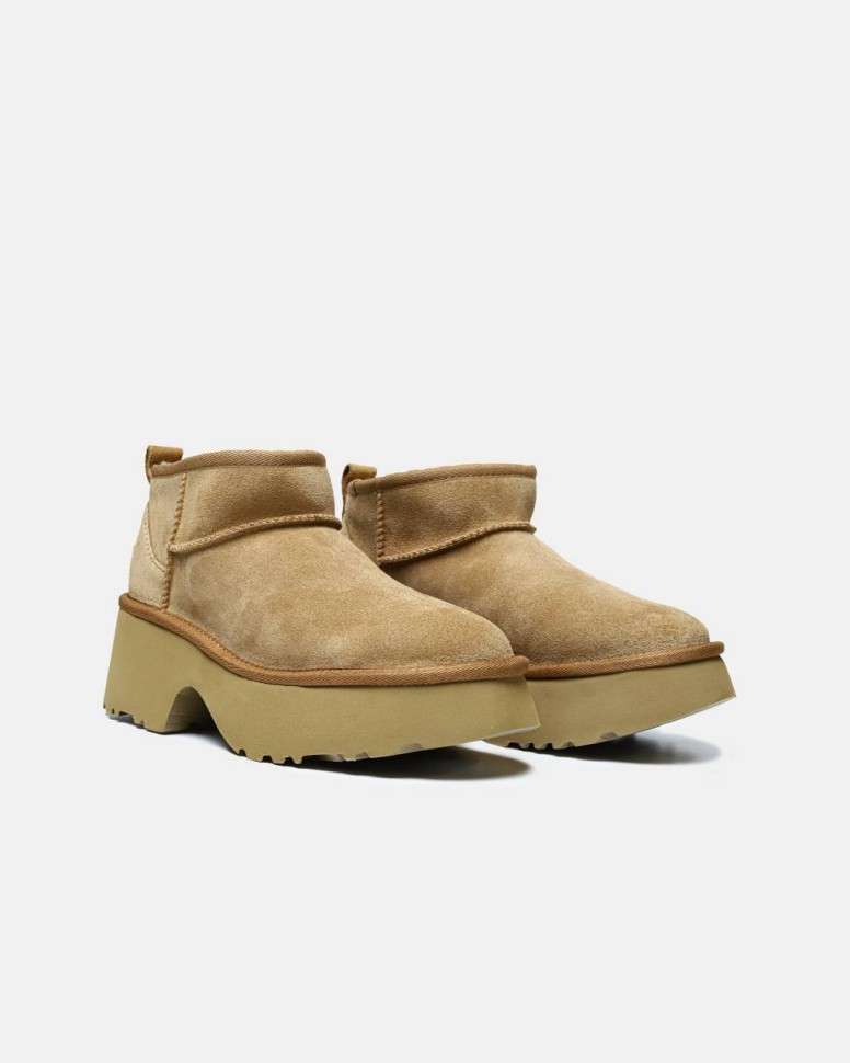 Жіночі UGG Ультра Міні Платформа Бежеві Ultra Mini Height Beige — фото 2