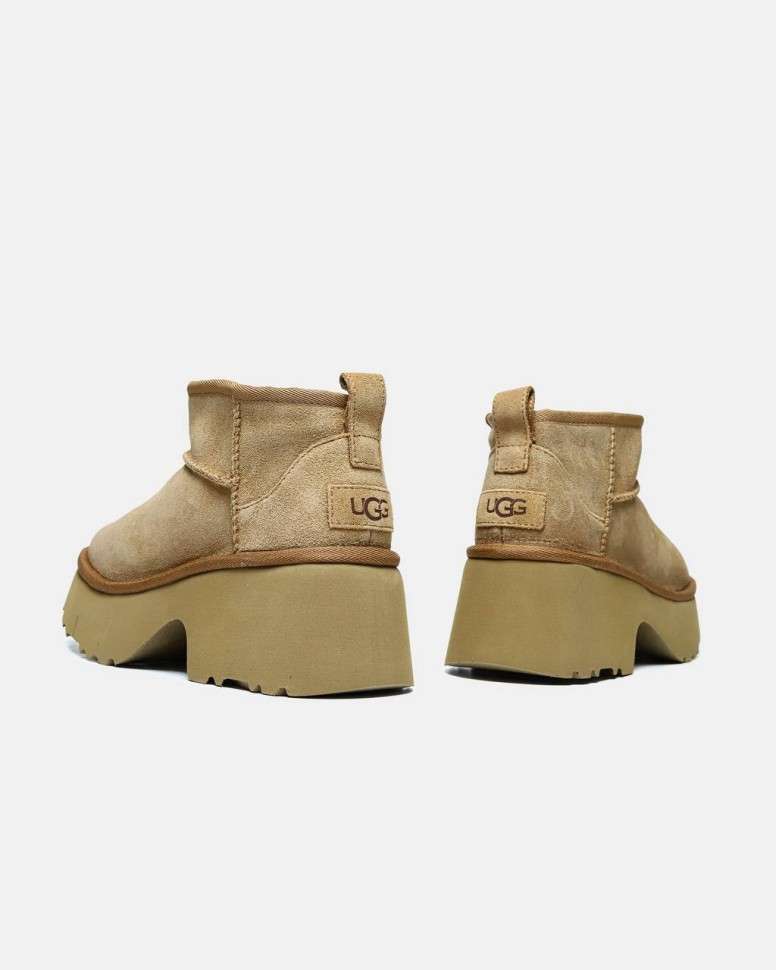 Жіночі UGG Ультра Міні Платформа Бежеві Ultra Mini Height Beige — фото 4