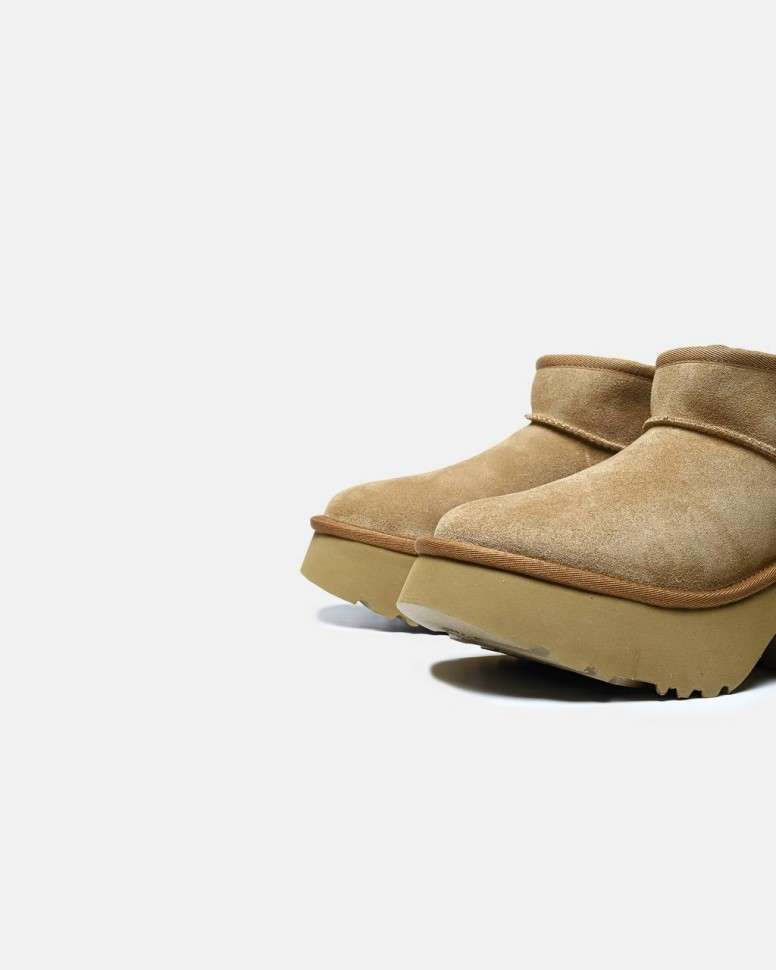 Жіночі UGG Ультра Міні Платформа Бежеві Ultra Mini Height Beige — фото 6