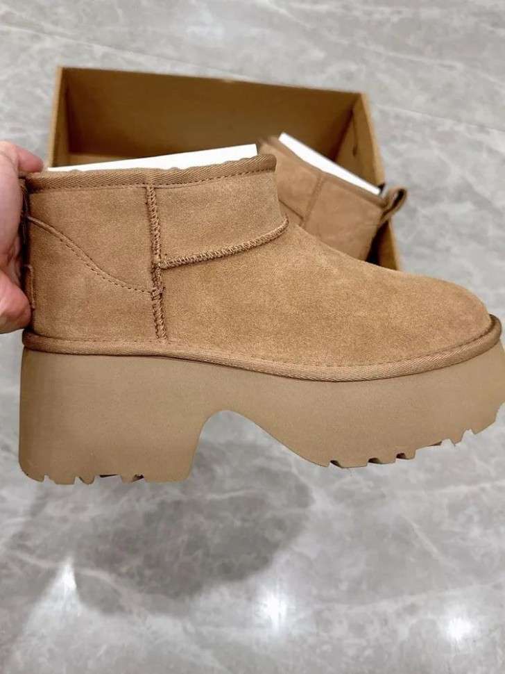 Жіночі UGG Ультра Міні Платформа Бежеві Ultra Mini Height Beige — фото 9