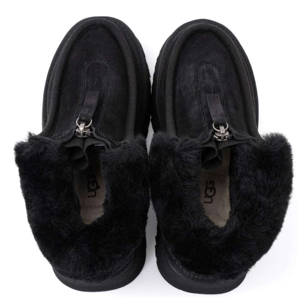 Жіночі UGG Платформа Замша Чорні з Змійкою Funkette Boot Black — фото 3