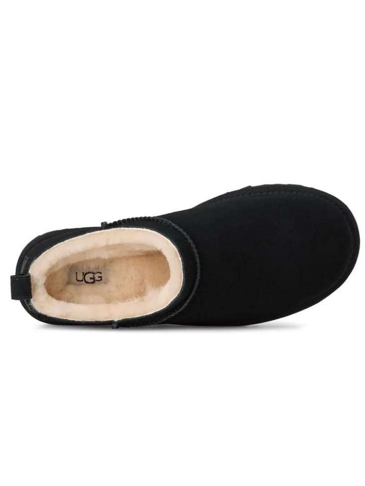 Жіночі UGG Мікро Чорні Замшеві Classic Micro Boot Black Suede — фото 4