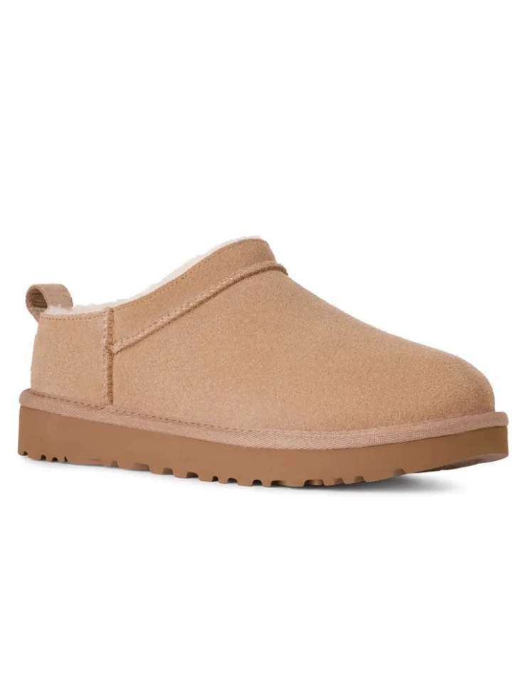 Жіночі UGG Мікро Бежеві Замшеві Classic Micro Boot Beige Suede — фото 2