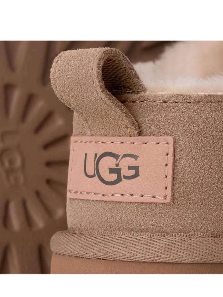 Жіночі UGG Мікро Бежеві Замшеві Classic Micro Boot Beige Suede — фото 6